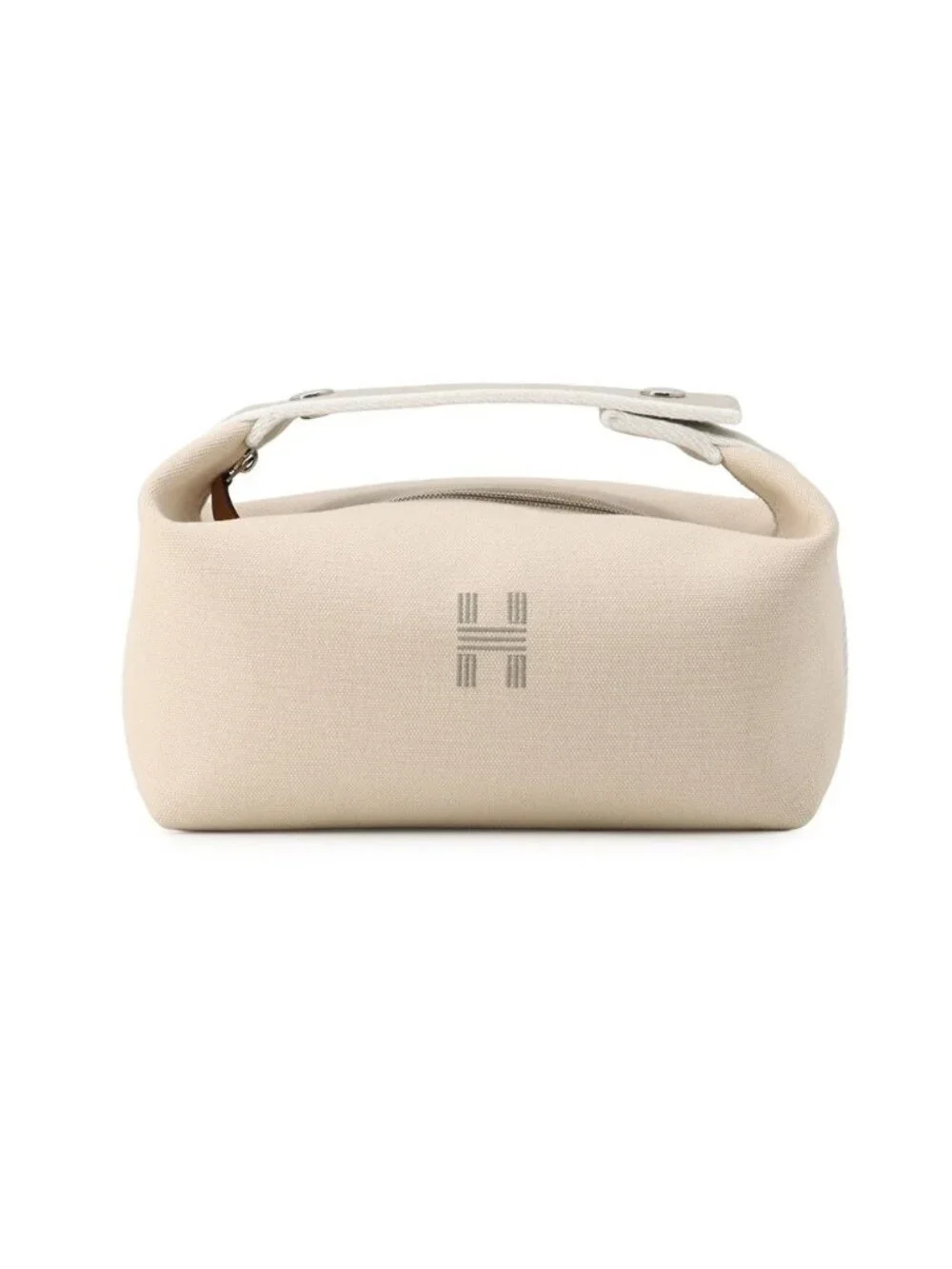 Hermes Pouch Bride-a-Brac PM Natural Silver Canvas Case